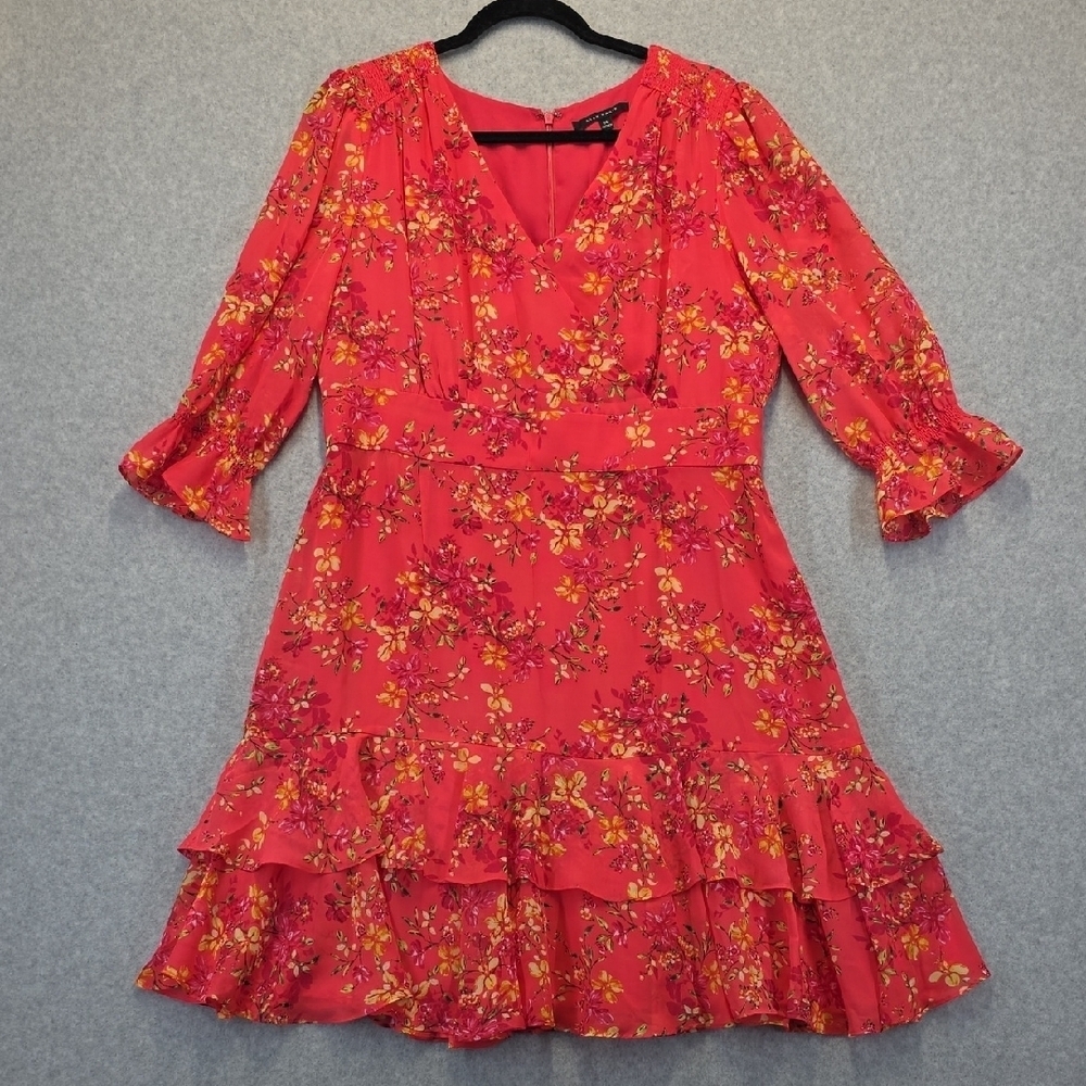 Alex Marie Vibrant Floral Midi Dress